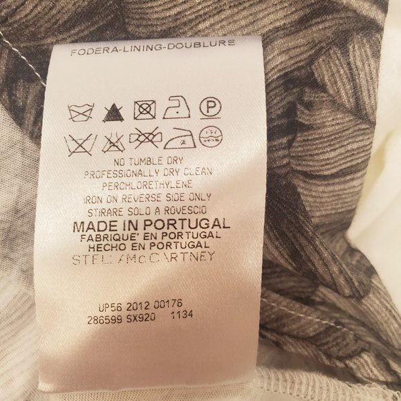 Stella McCartney Women's Floral Print Short Sleeve Tee Shirt Size 42 - Picture 10 of 10